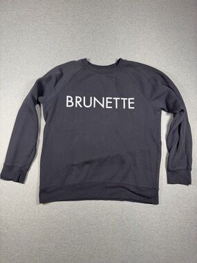 Brunette The Label Black Crew Neck Sweater